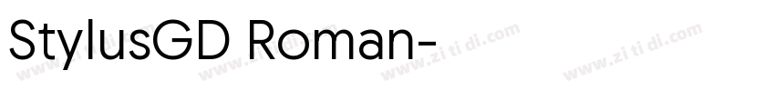 StylusGD Roman字体转换 StylusGD Roman字体转换